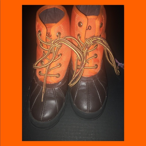 orange polo boots
